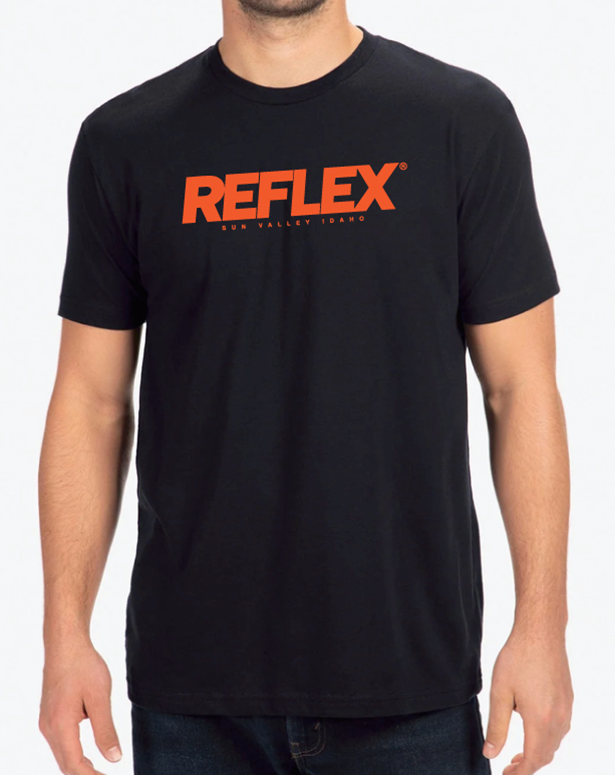 Black & Orange Logo Tee – Reflex